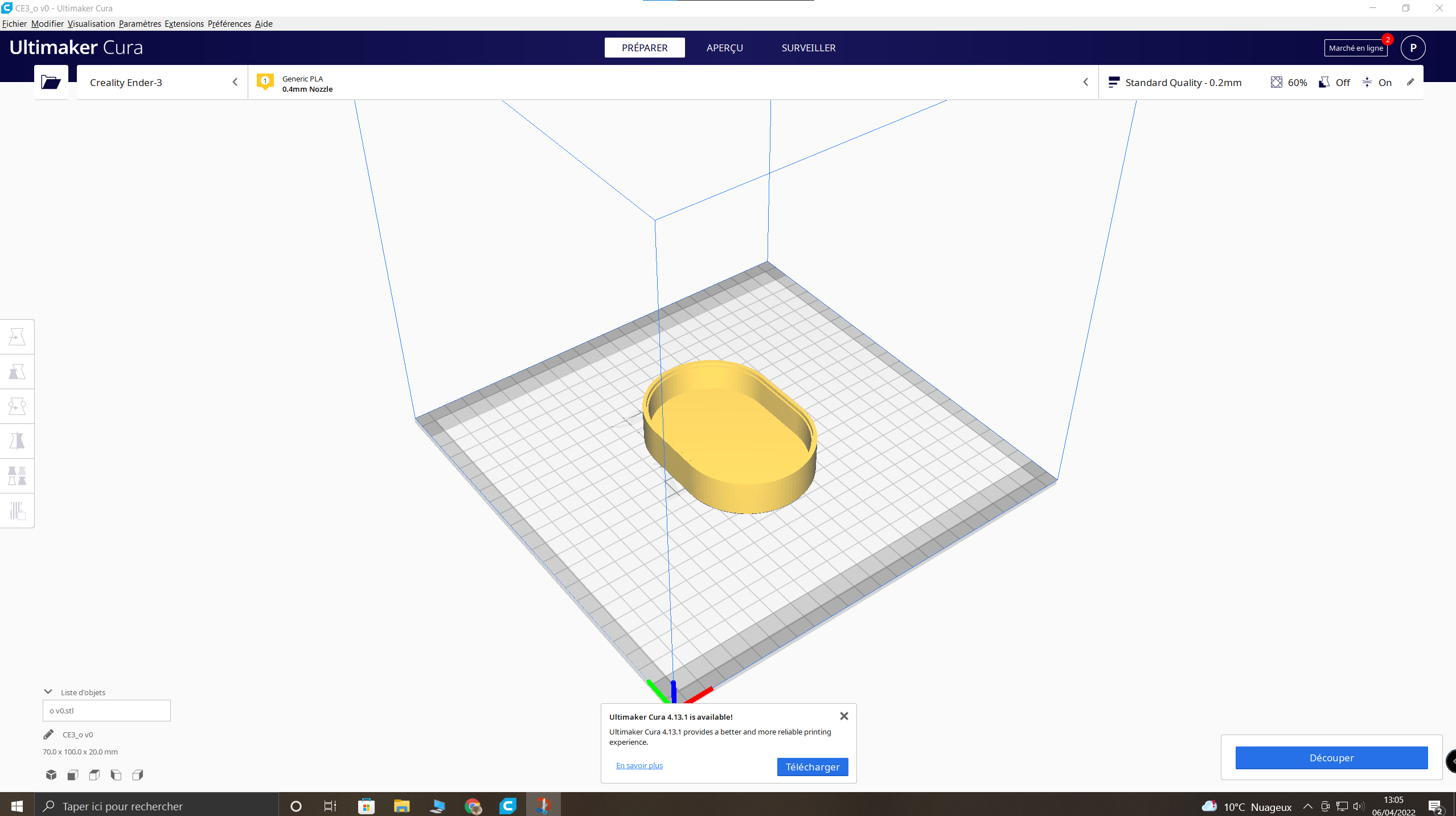 Lettre en 3d
