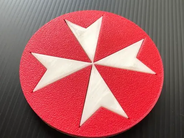 Malta - Flag Beer Coaster