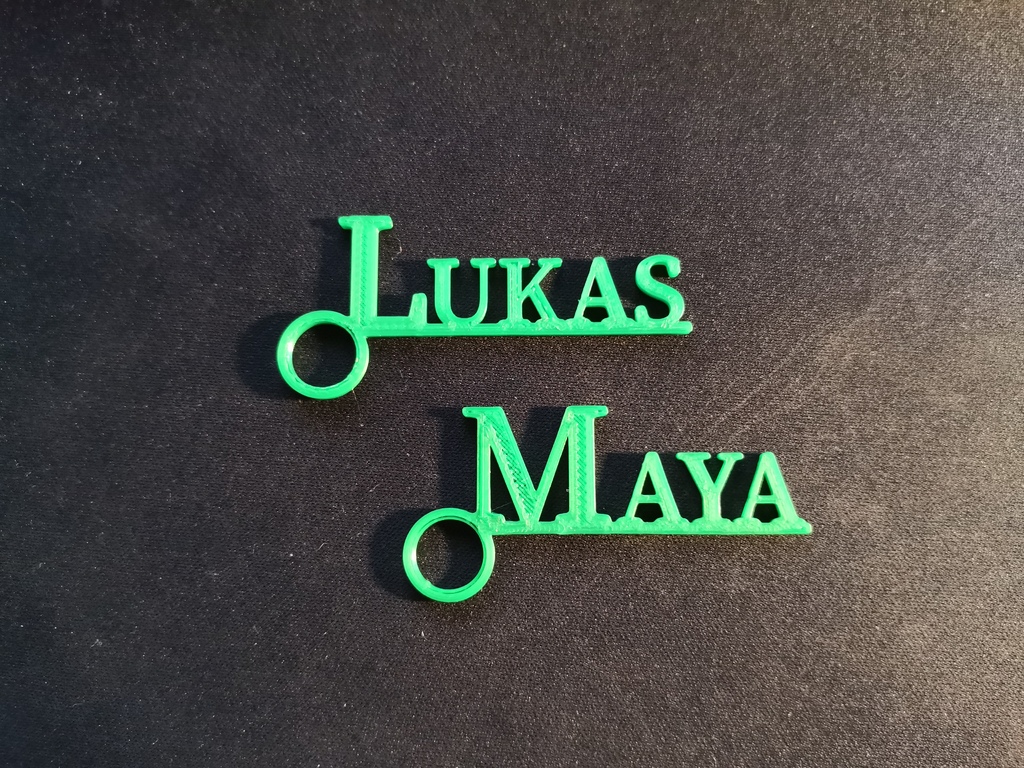Customizable Name Tag - Keyring