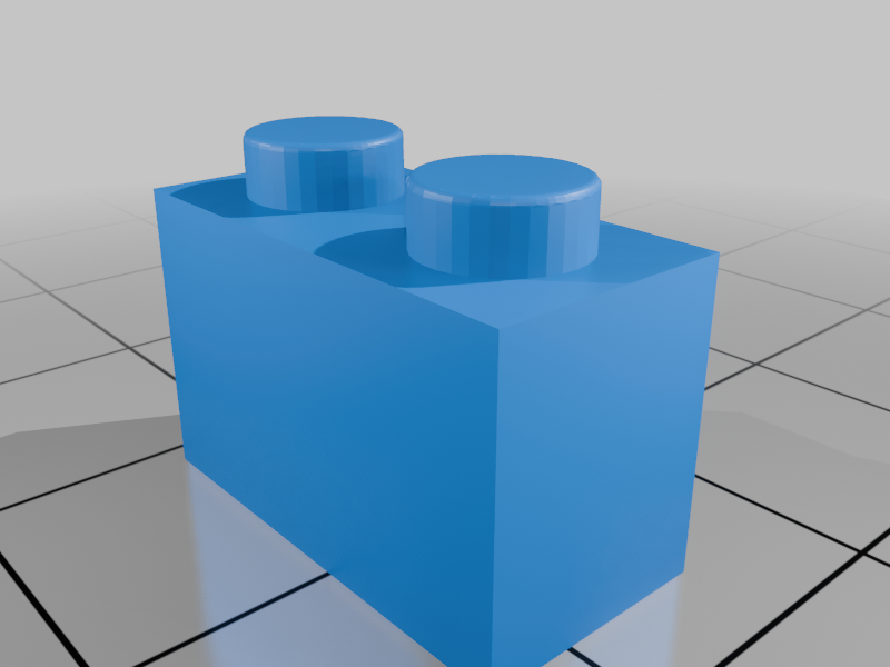 Lego compatible 1x2 brick
