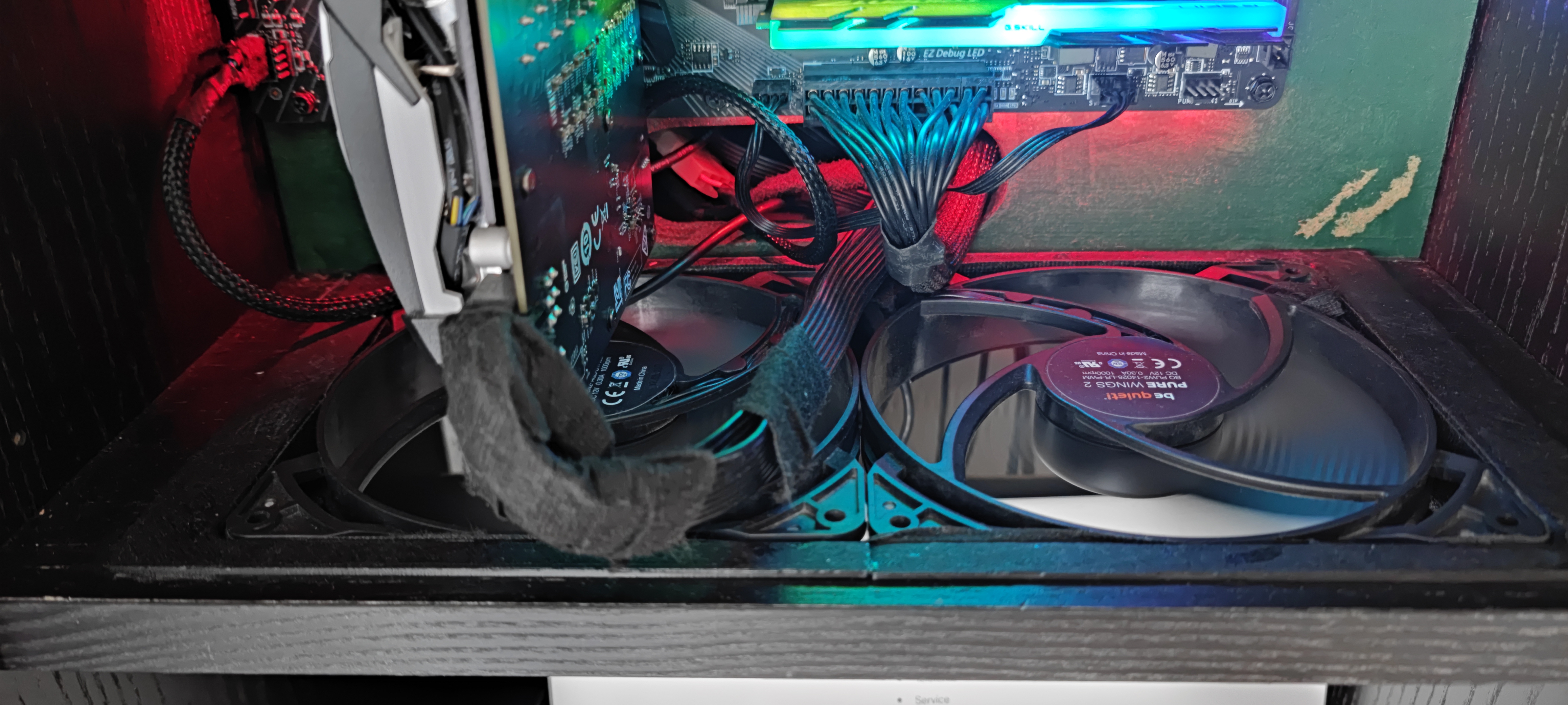 Dual coolingfan tray 2x140mm