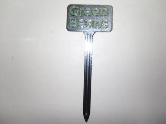 Plant Label Green Bean