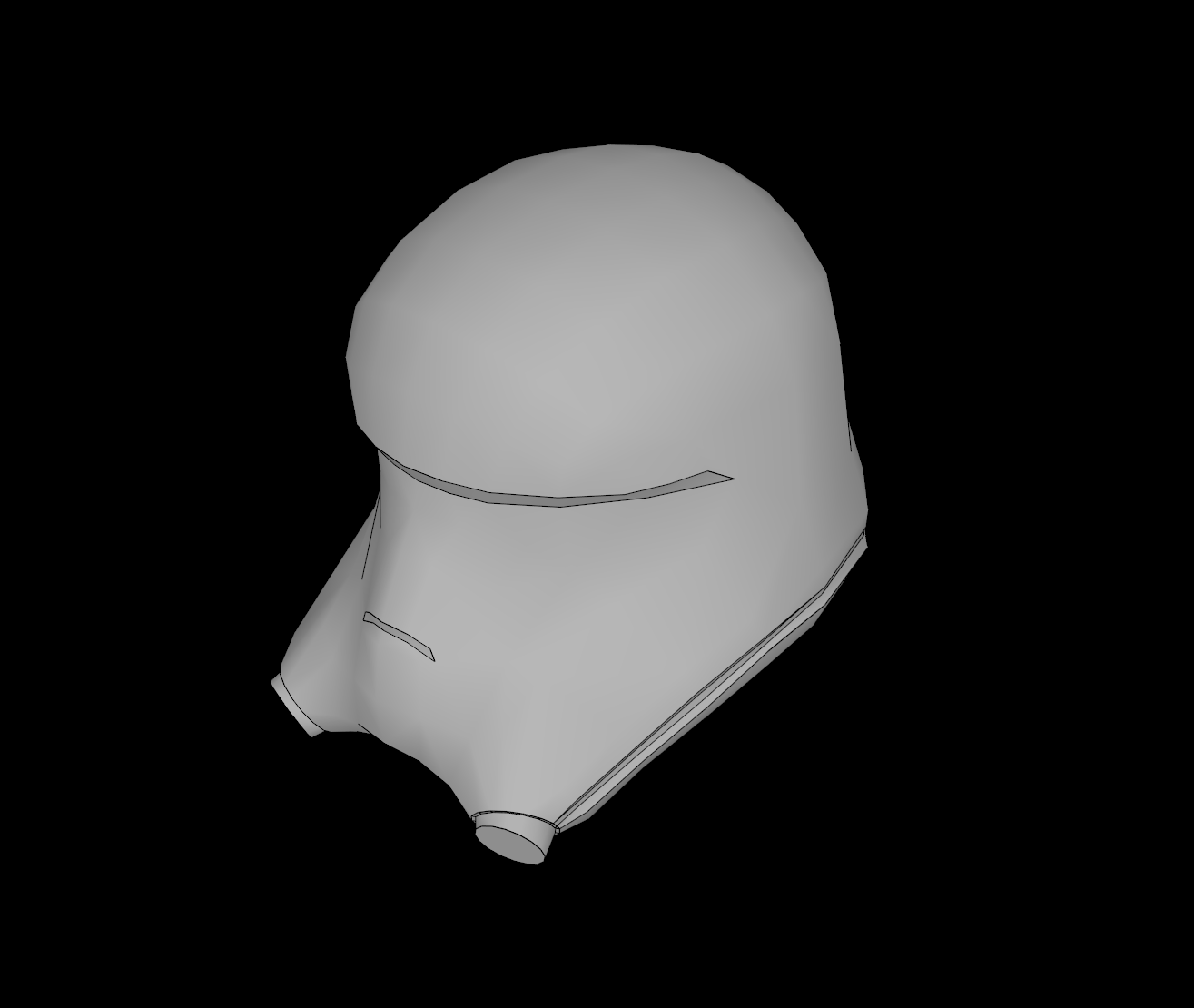Lego Compatible (20905.dat) Minifig Helmet SW Flametrooper Episode  7 and Walker Driver Episode 8 3D model by thall72
