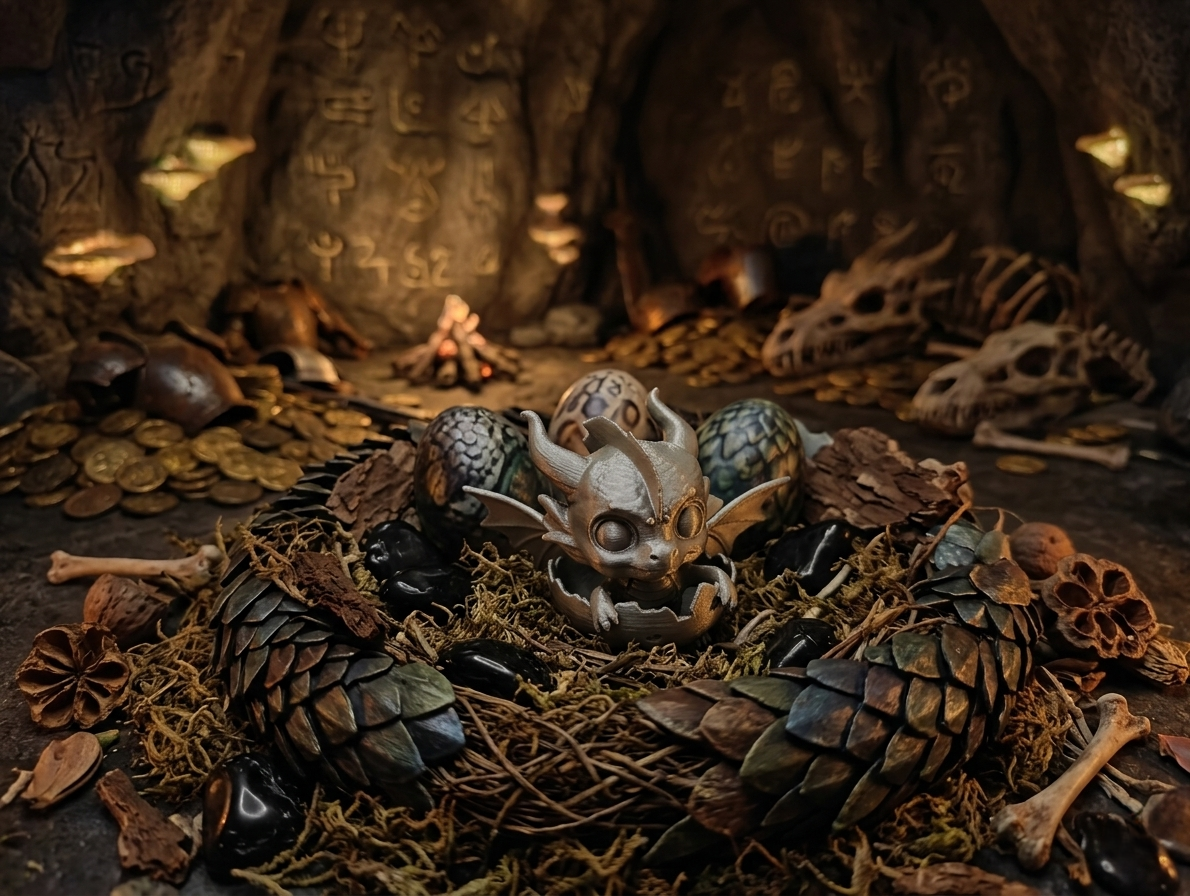 Baby Dragon Hatchling – Unique Easter Decoration