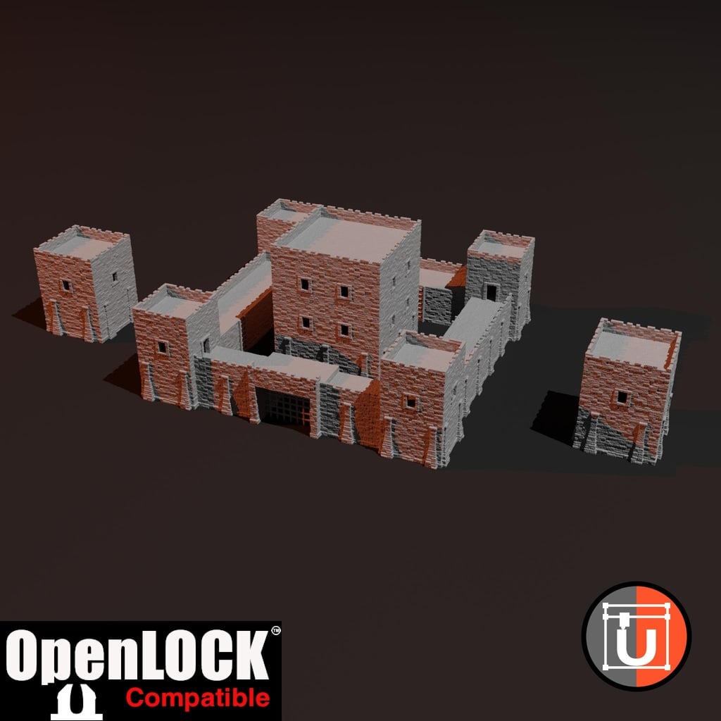 Expansion 1 for Modular Medieval Stone Castle - OpenLOCK - More Towers!