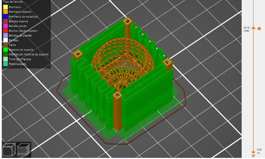 Voronoi Sphere inside a hollow cube by Fab Lab León | Download free STL ...