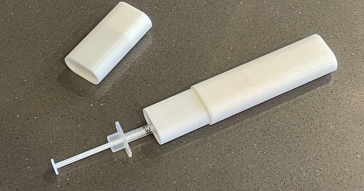 Insulin Syringe Holder by Bob Hayes Download free STL model