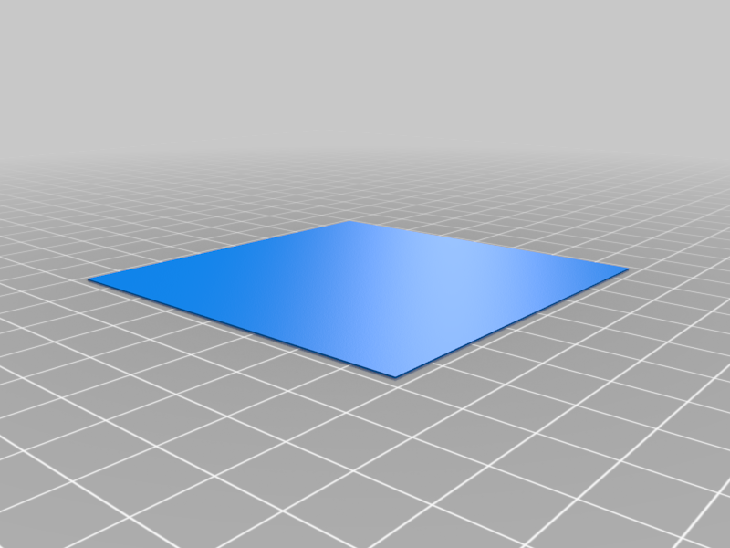 Live-Z Adjust 75x75 Calibration Square 0.3 mm high (for 0.8 mm nozzle)