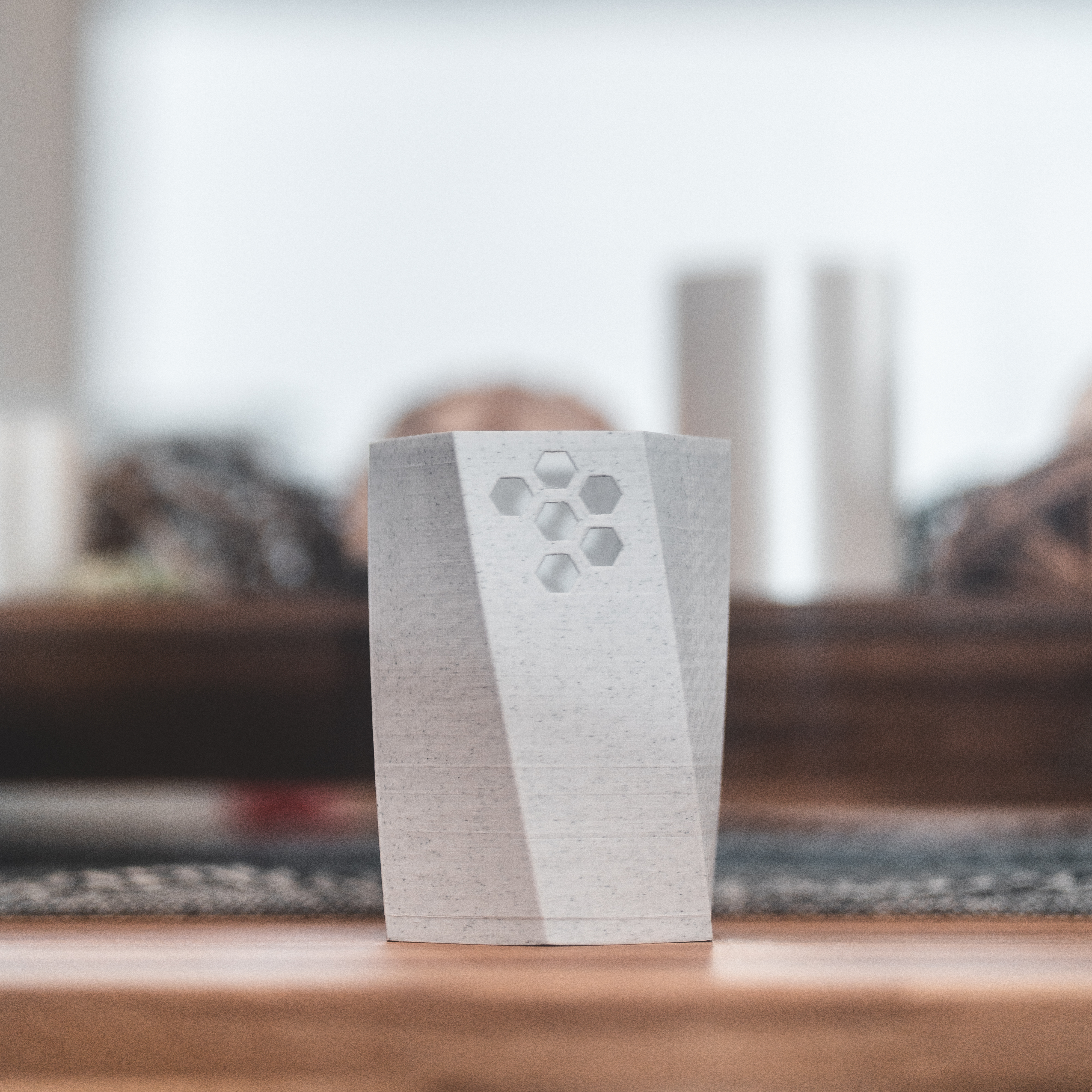 Twisted Hexagon Pencil Holder