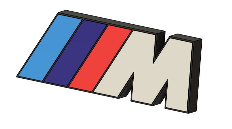 BMW M Series Logo 3D model