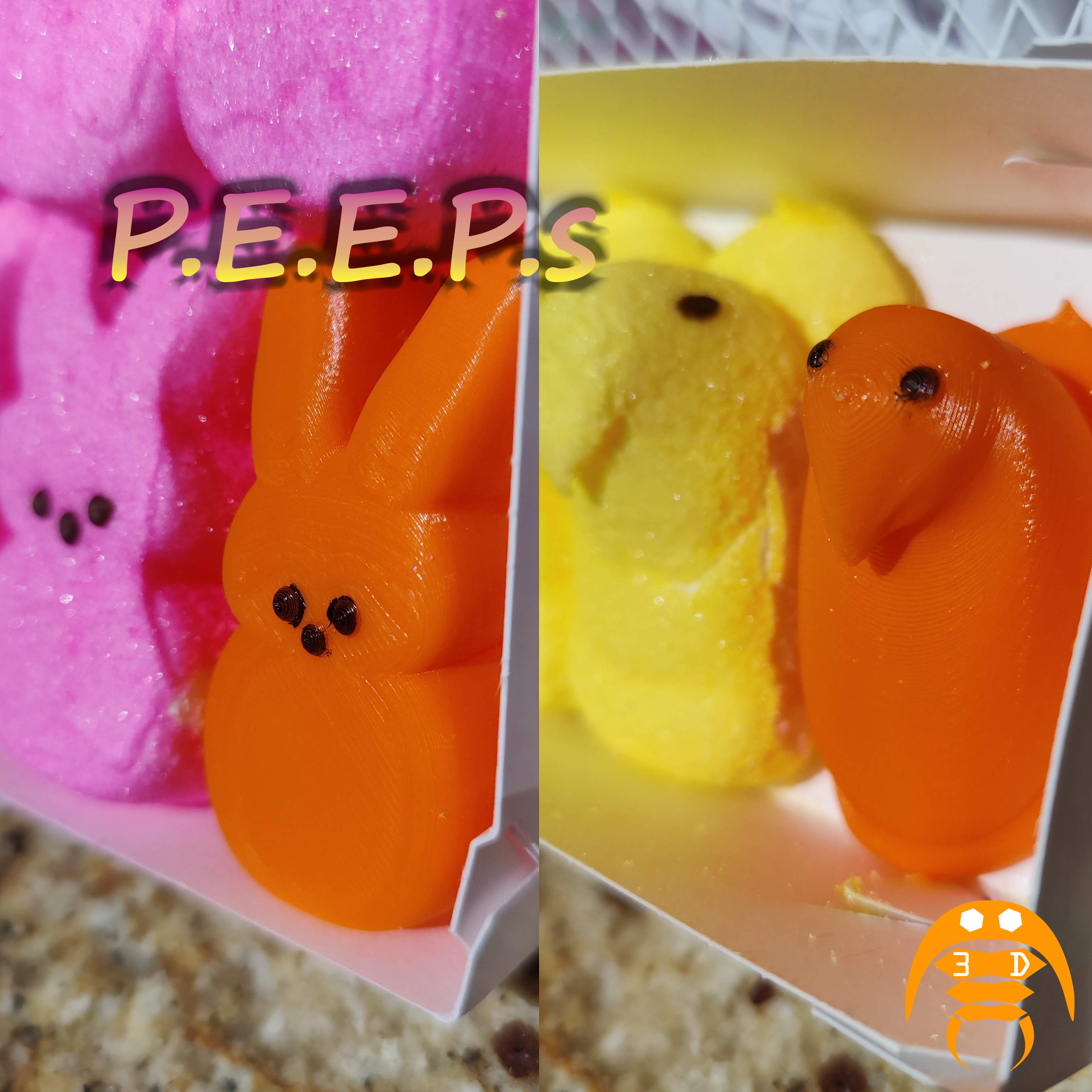 P.E.E.P.s (Probably inEdible inEsculent Plastic) Peeps Look-alike