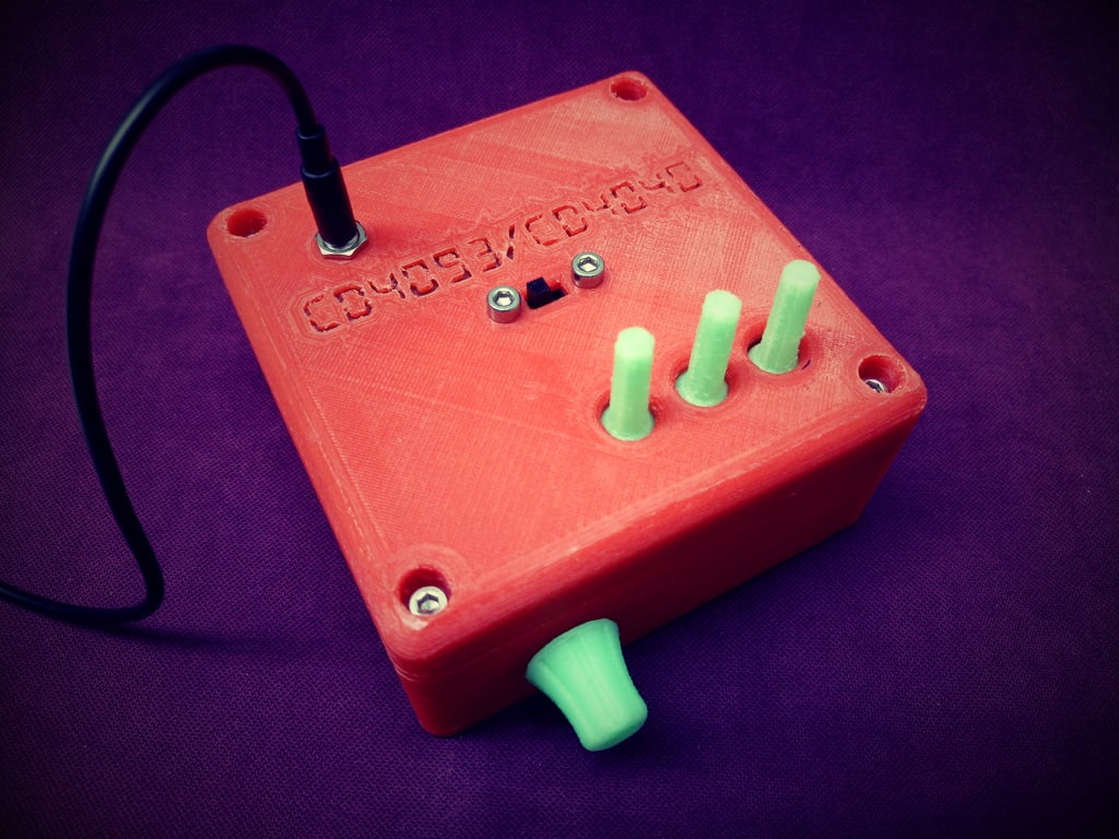 Synth - Case for CD4053/CD4040 3D model by Modellaner