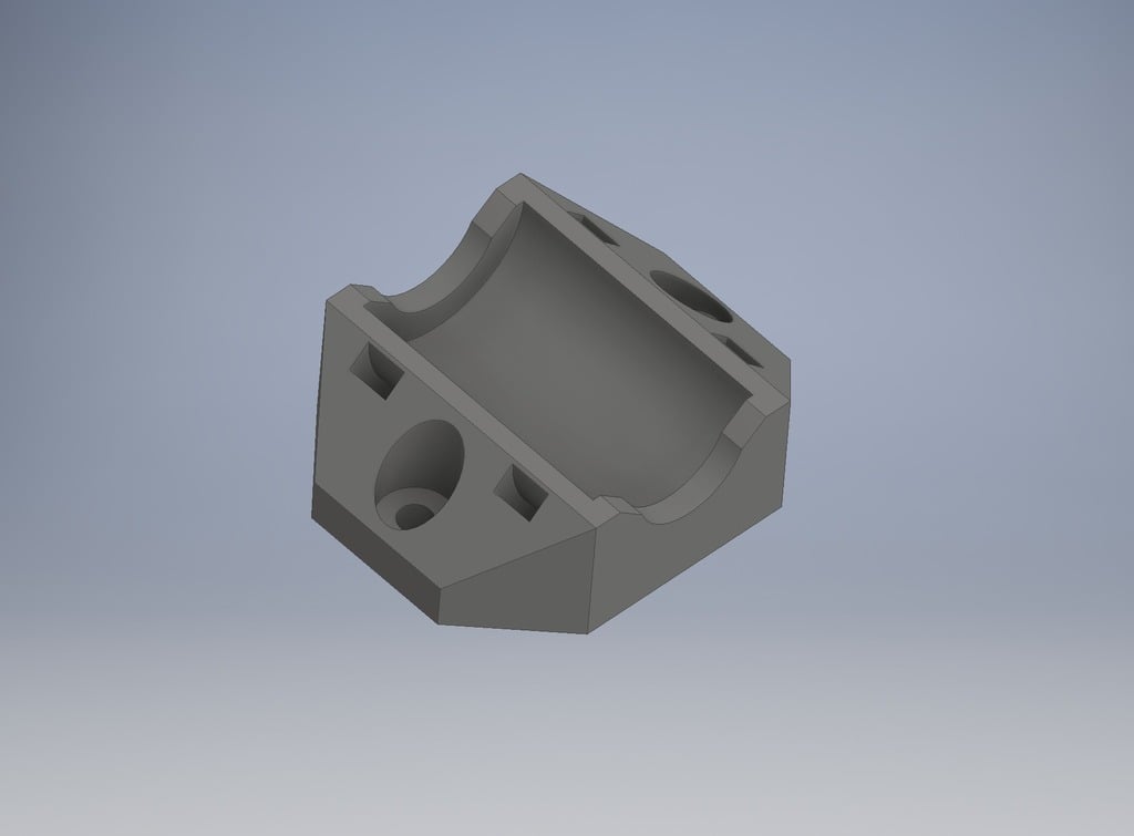 LM8UU holder (minimalistic) 3D model by Modellaner