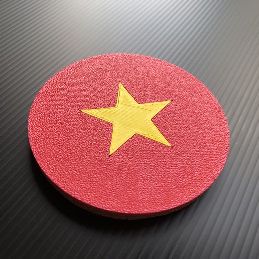 Vietnam - Flag Beer Coaster