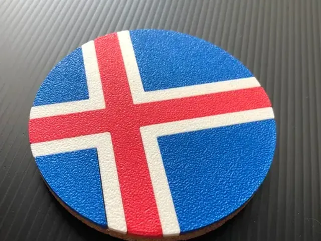 Nordic Cross - Flag Beer Coaster