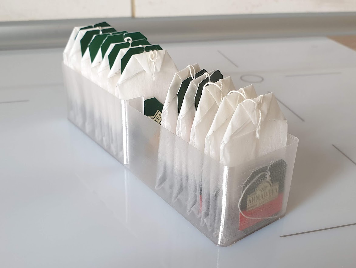 Tea bags storage box