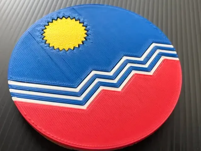 Sioux Falls, South Dakota - Flag Beer Coaster