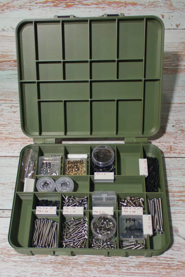 Sascha's Small Parts Organizer Box by Sascha Uncia, Download free STL  model