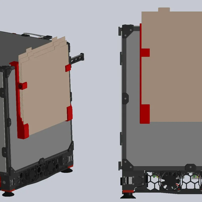 Steel Sheet Holder for Voron 2.4 & Voron Trident & V0 by Funky.Monk3y, Download free STL model