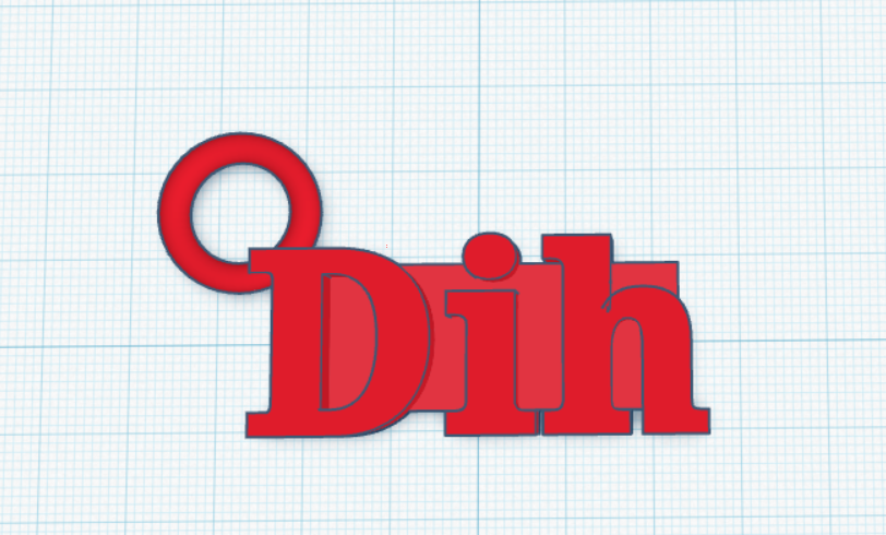 Dih Keychain 3D model