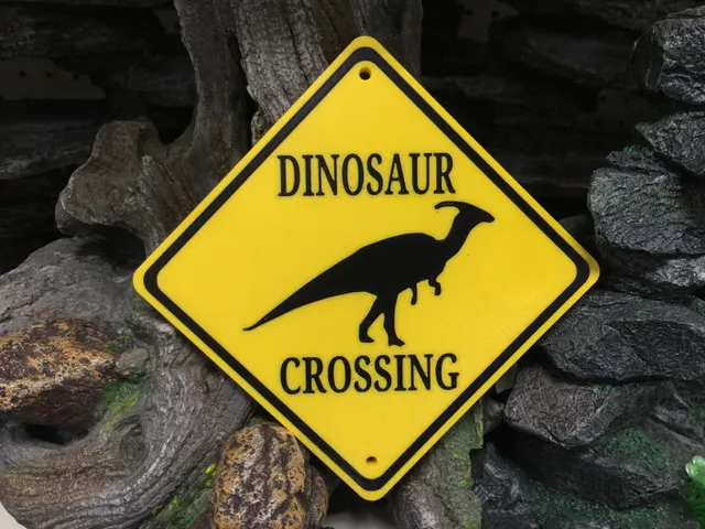 Dinosaur Crossing Sign