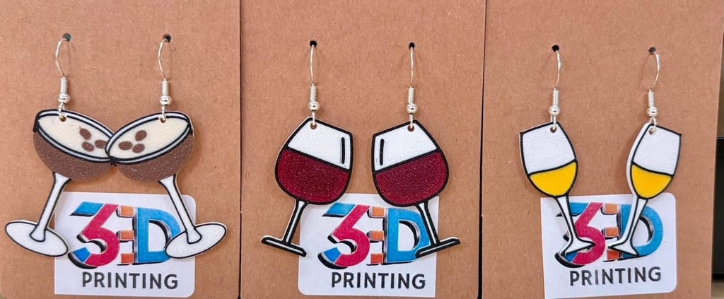 Cocktail collection - cocktail themed earrings