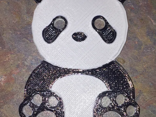 Panda Bear Earbud Headphone Wrapper