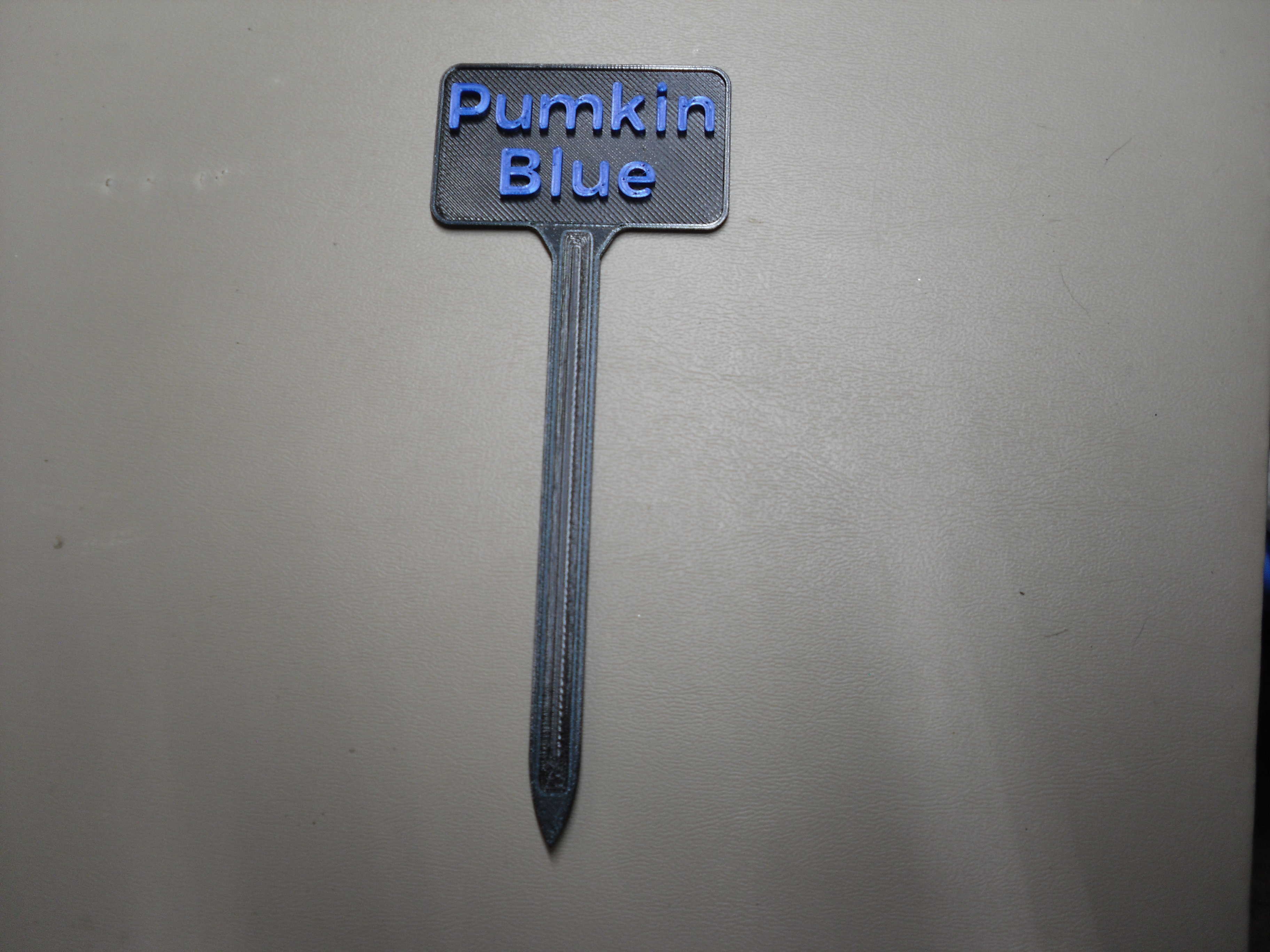 Plant Label Blue Pumpkin