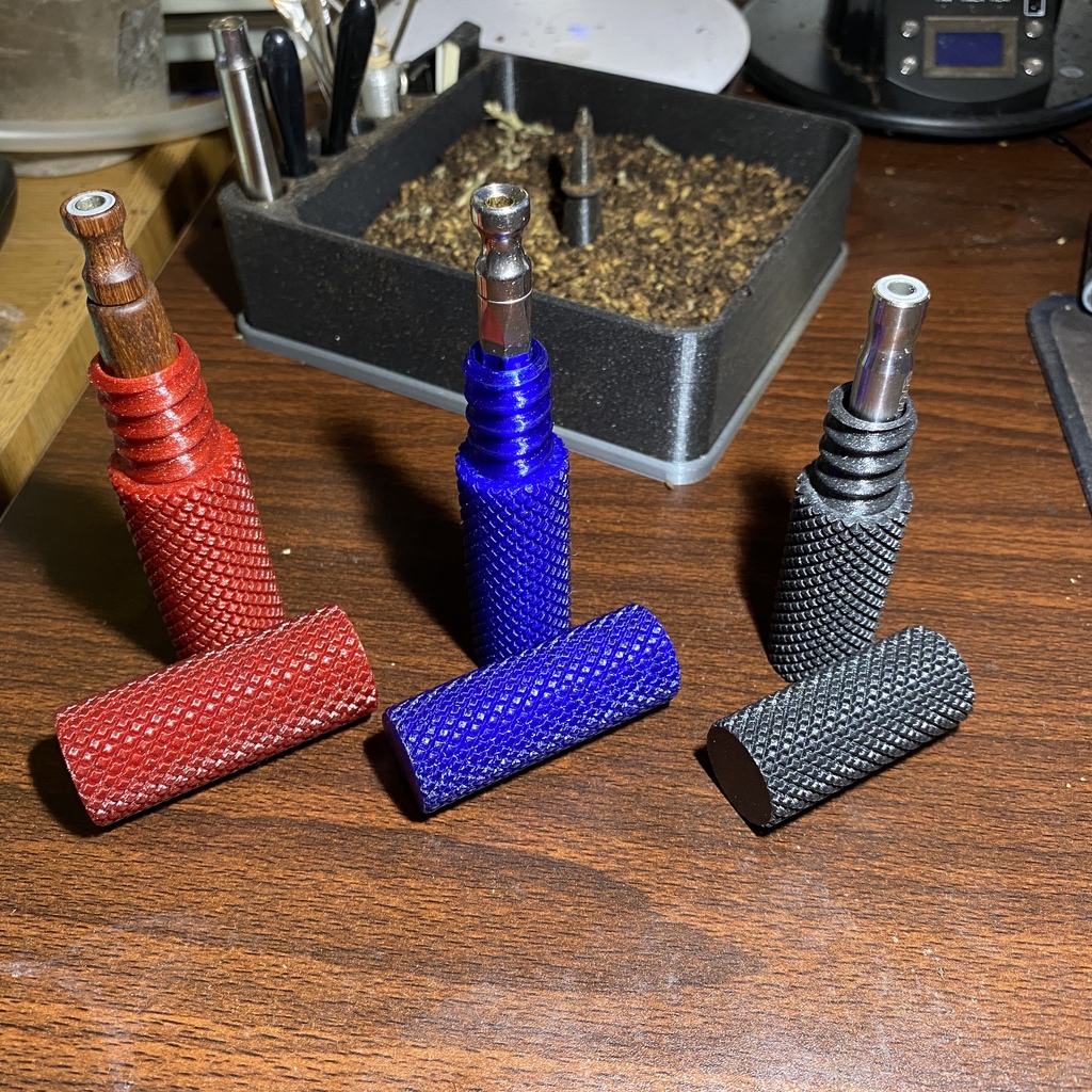 Knurled DynaVap Container for Most DynaVap Sizes