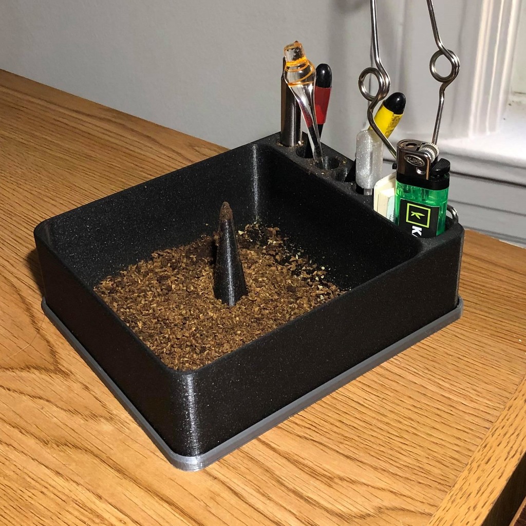 Vaporizer Ashtray with Debowler and Rolling Tray