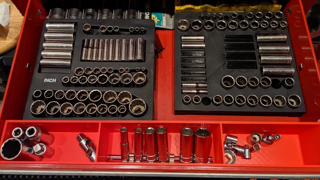 Metric socket tray craftsman