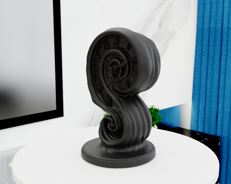 Miniatura 2 do modelo 3D Spiral Clock