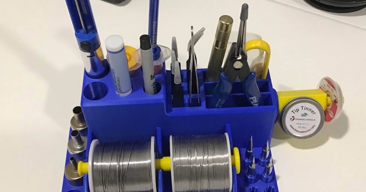 Solder Station Tool Organizer by Dirk Download free STL model
