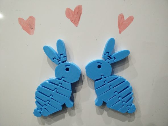 Flexi Rabbit with hidden magnets