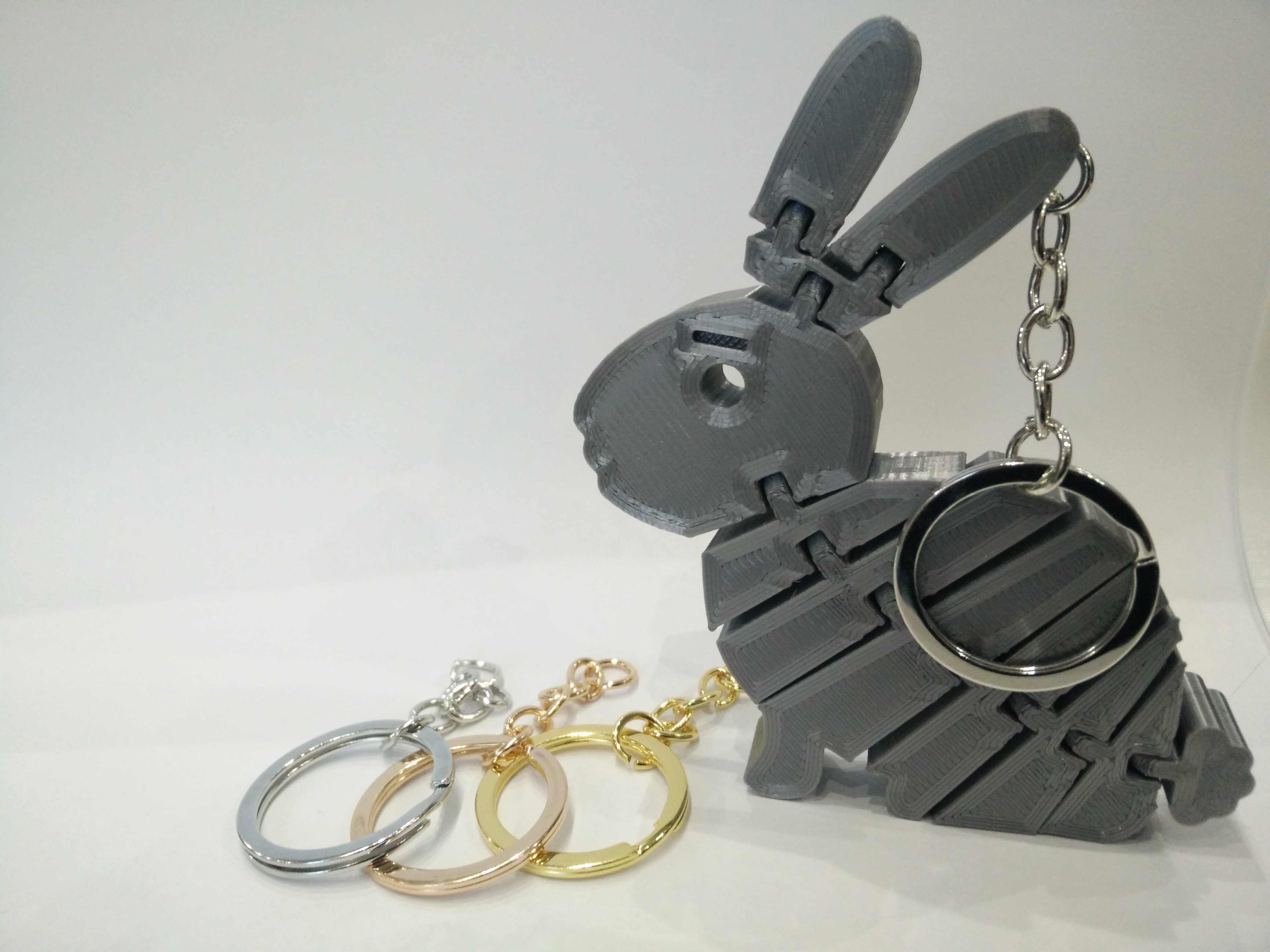 Miniatura 2 do modelo 3D Flexi Rabbit Keychain