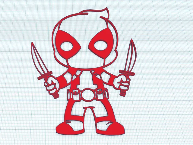 DeadPool Kid Model (posible Cake Topper)