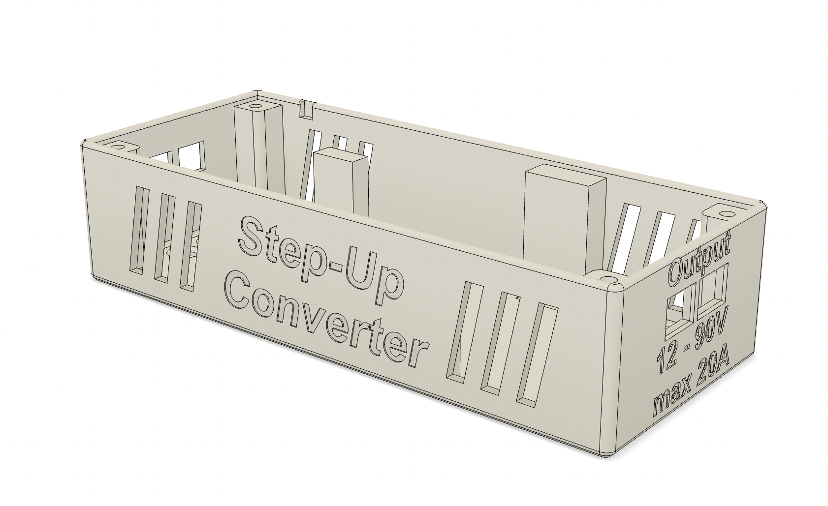 Protective housing for 1800W boost DC-DC converter by DJK, Download free STL  model