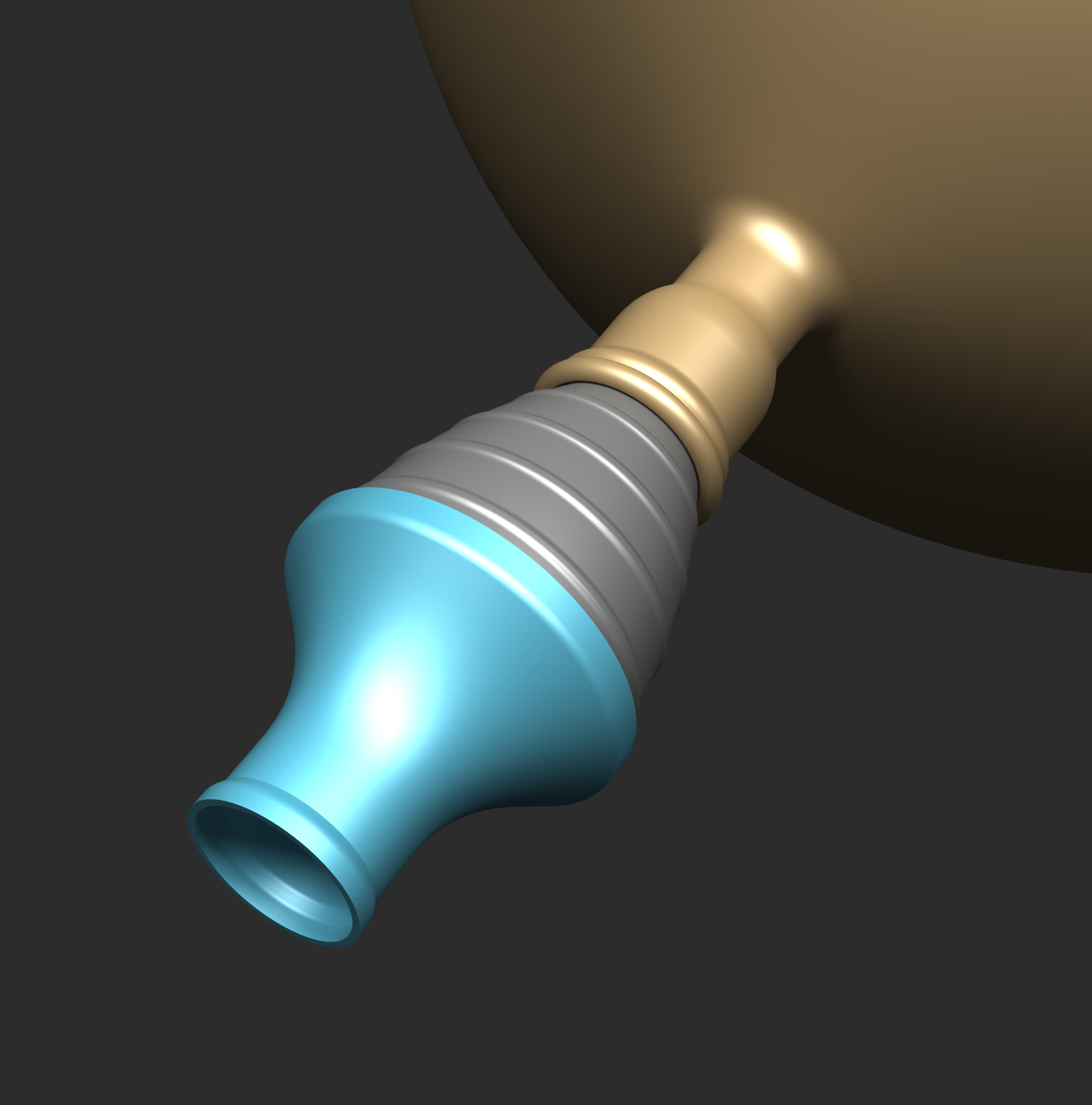 Miniatura 10 do modelo 3D Rocket engine balloon
