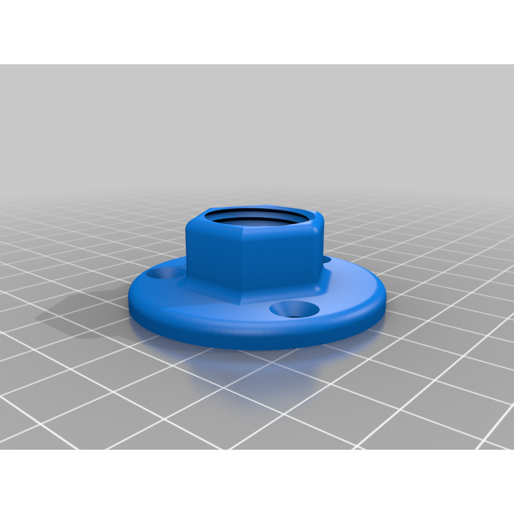 Miniatura 4 do modelo 3D Copper Compression Fitting Wall Mount