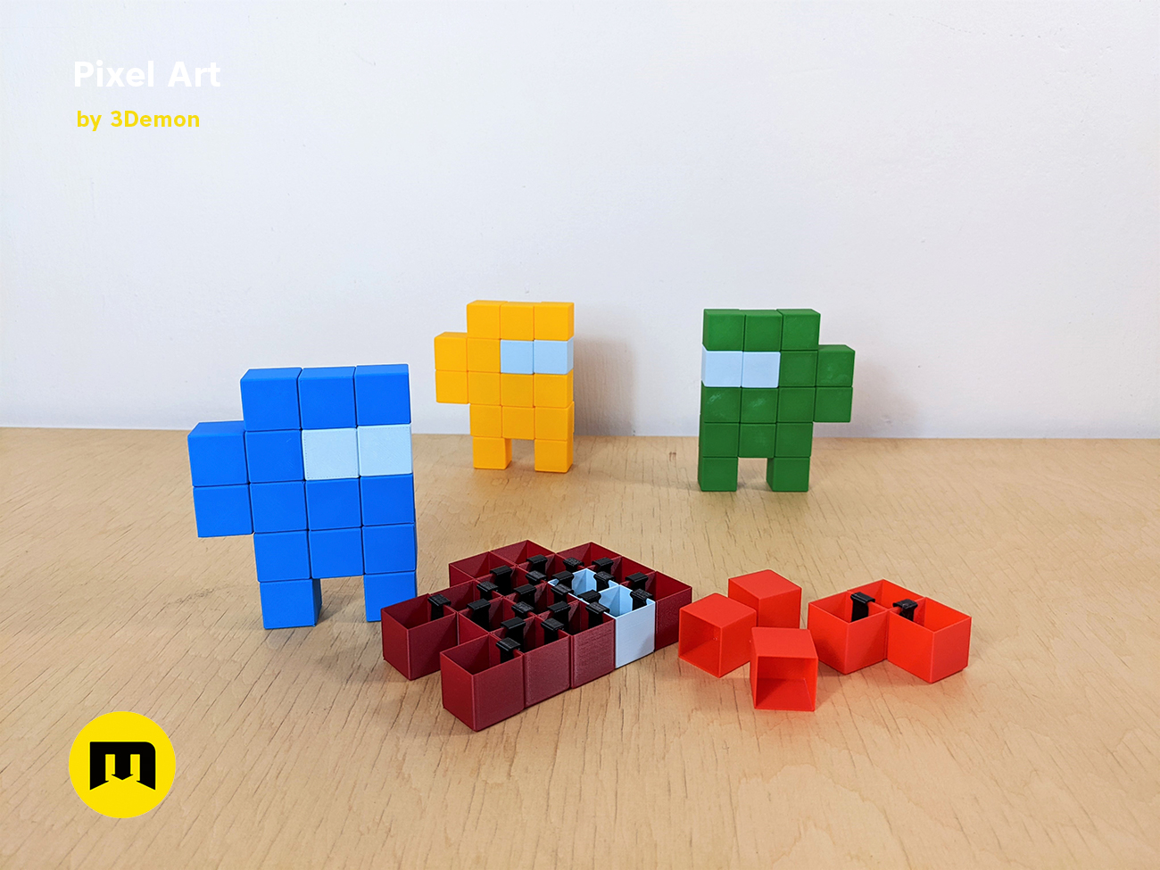 Miniatura 2 do modelo 3D Pixel Art Building Blocks