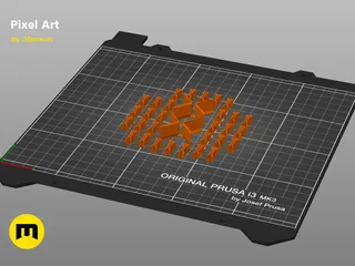 Pixel Art Building Blocks by 3Demon | Download free STL model ...