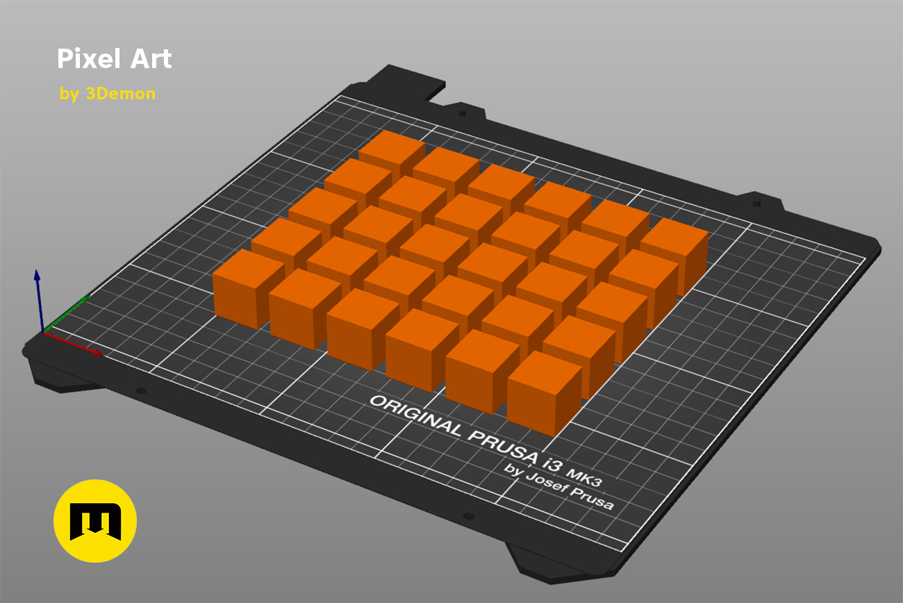 Miniatura 7 do modelo 3D Pixel Art Building Blocks