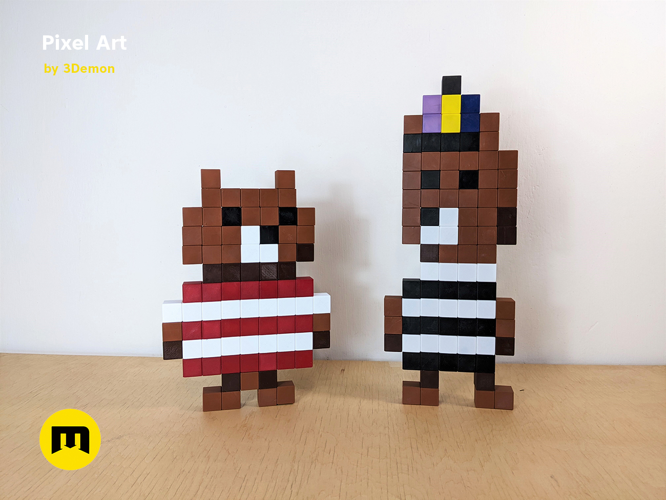 Miniatura 17 do modelo 3D Pixel Art Building Blocks