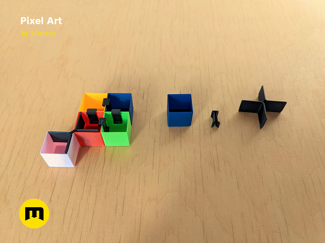 Miniatura 3 do modelo 3D Pixel Art Building Blocks