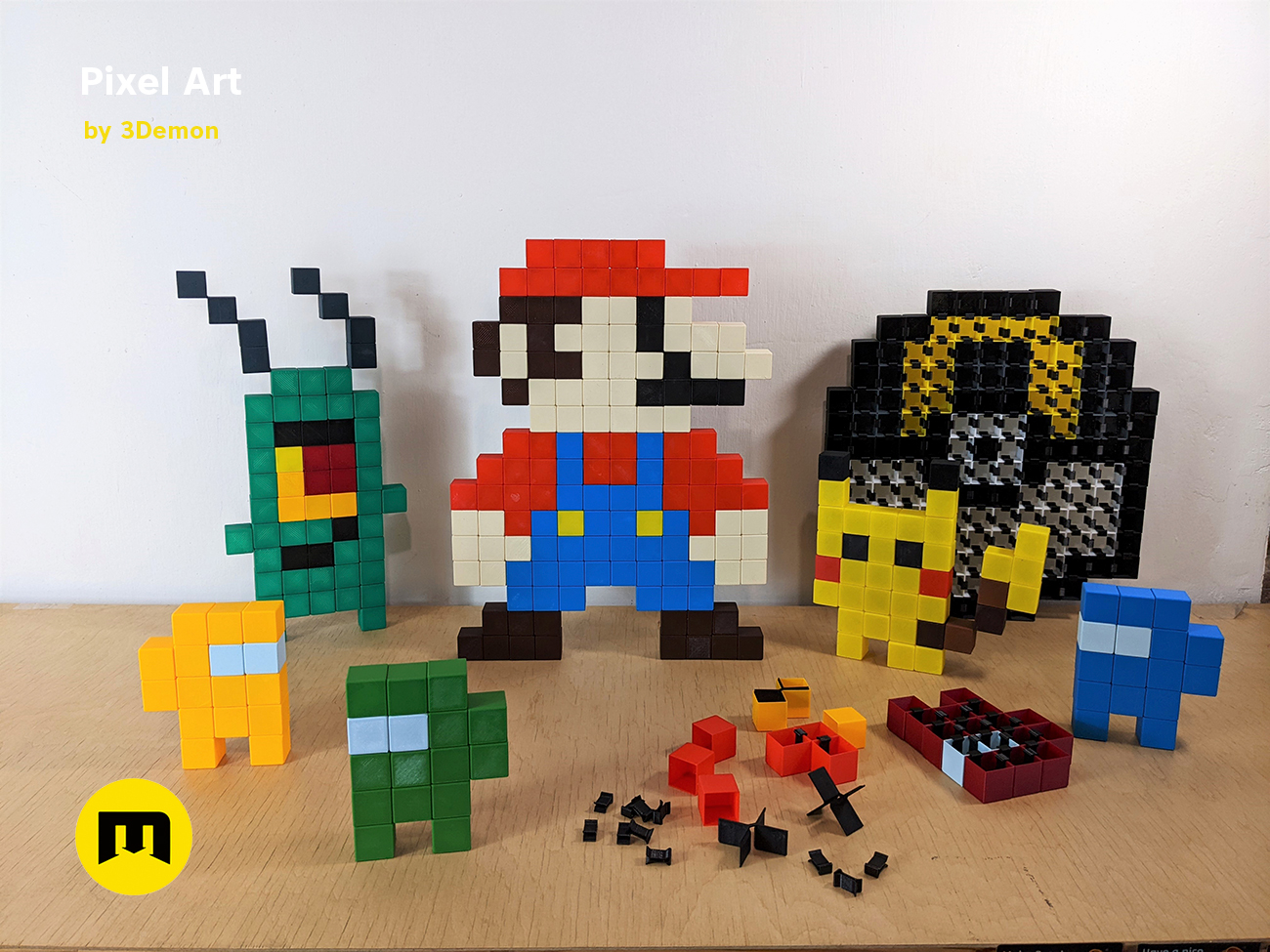 Miniatura 20 do modelo 3D Pixel Art Building Blocks
