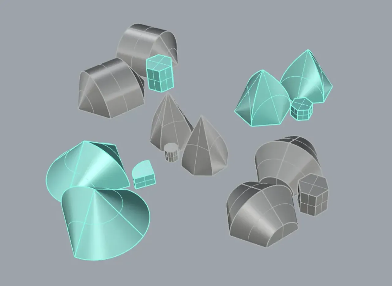 COLLECTION OF POLYCONS by gracein | Download free STL model ...