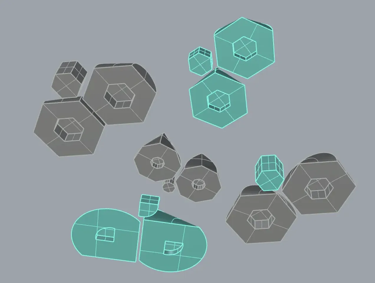 COLLECTION OF POLYCONS by gracein | Download free STL model ...
