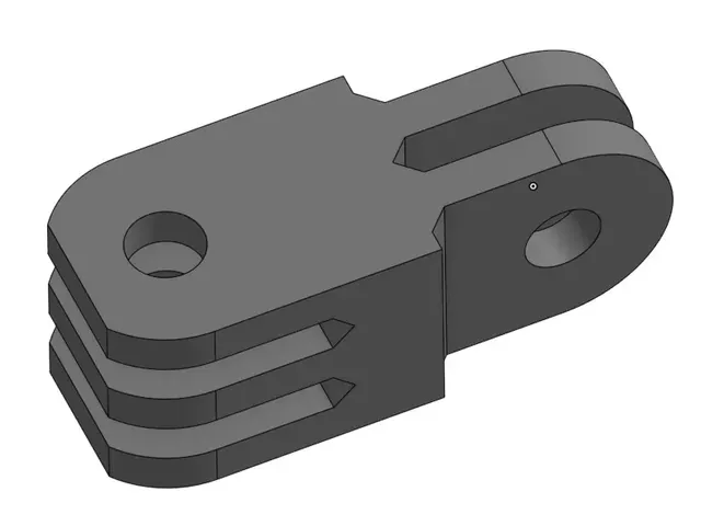 GoPro 90 degree arm extension mount - No support - 25mm, 50mm & 100mm