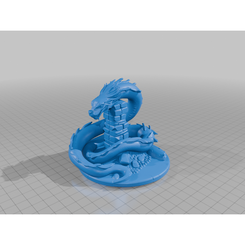 Jormungandr World Serpent God of War Statue STL [FREE]