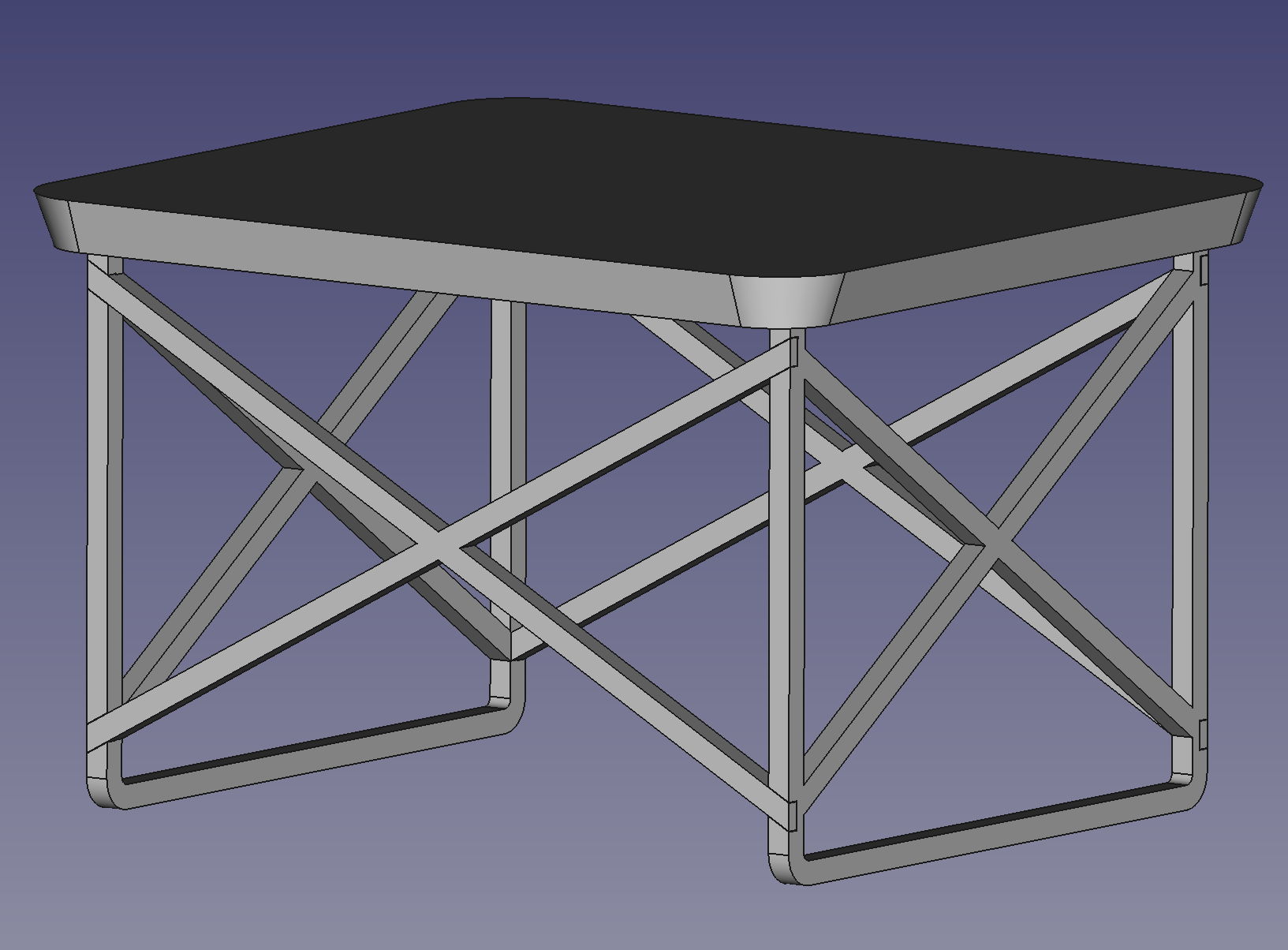 Eames LTR Side Table adapted 3D printable version - WIP